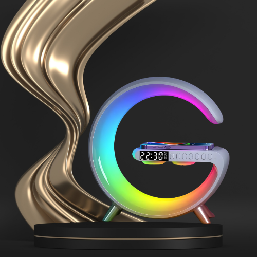 GlowClock™ 6-in-1 Smart LED Clock – Wireless Charger | Bluetooth Speaker | Alarm | Sleep Light
