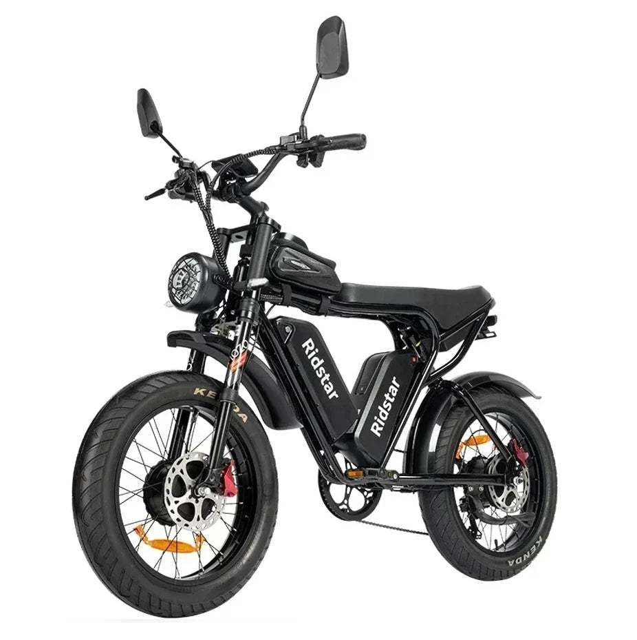 Ridstar Q20 – 2000W Dual Motor Electric Bike | 52V 40Ah Waterproof Battery | 20×4.0 Fat Tire Mountain E-Bike | Ultra-Powerful Off-Road Adult Electric Bicycle