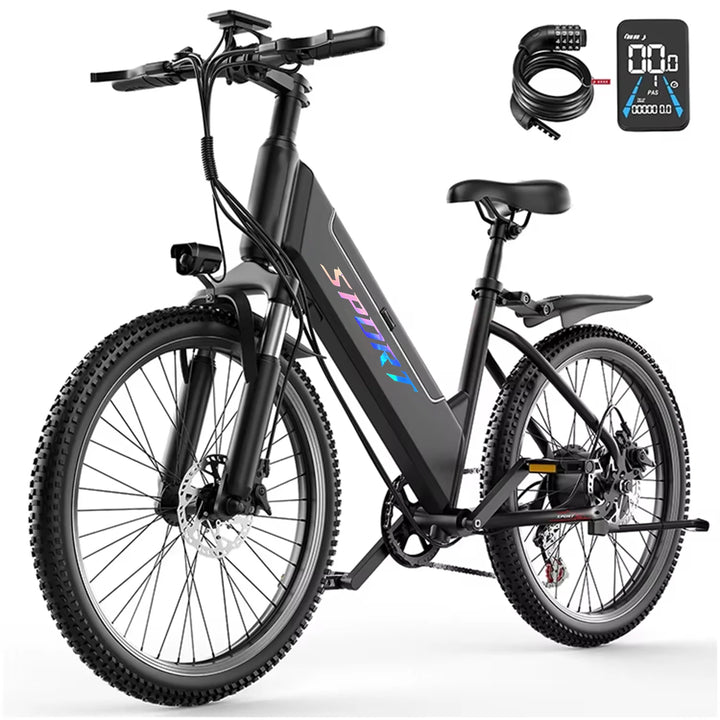 DEEPOWER F26 City Electric Bike – 750W Brushless Motor • 48V 7.8Ah Lithium Battery • 27.5” Lightweight Road E-Bike • 40 km/h Commuter Bicycle for Adults & Women