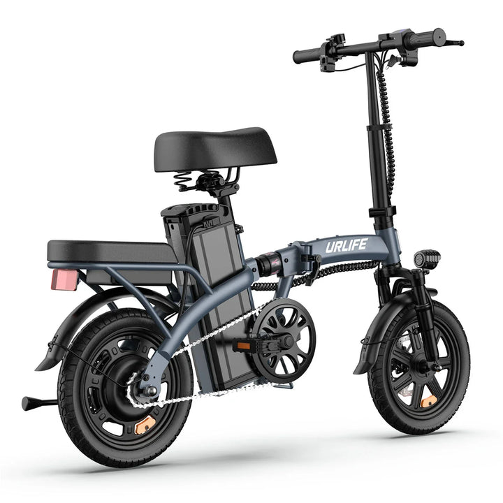 URLIFE F1L Foldable Electric Bike – 250W Brushless Motor, 48V 7.5Ah Battery, 25km/h Max Speed, 60KM Range | Lightweight 14-Inch City Commuter E-Bike
