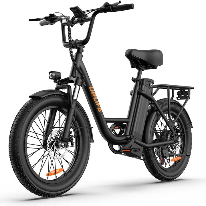 URLIFE E20 – 250W Electric Bike | 48V 13Ah Removable Battery | 20-inch Fat Tire Urban Commuter E-Bike | Lightweight Brushless Motor | 60KM Range