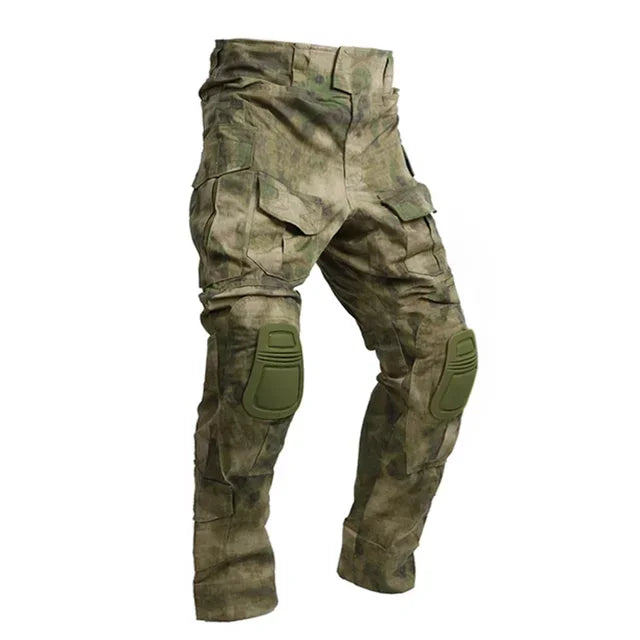 Tactical Suits Outdoor Paintball Outdoor Uniform Combat Camo Shirts Cargo Knee Pads Pants Men Clothing Wear-resisting