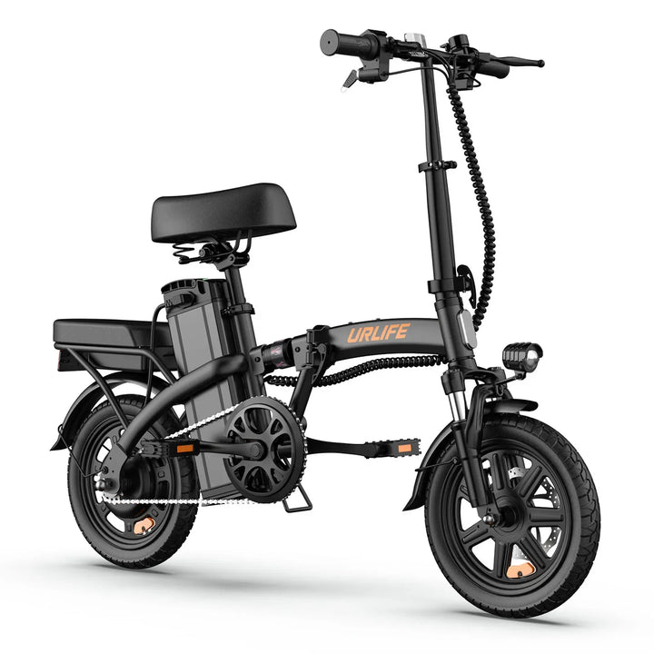 URLIFE F1L Foldable Electric Bike – 250W Brushless Motor, 48V 7.5Ah Battery, 25km/h Max Speed, 60KM Range | Lightweight 14-Inch City Commuter E-Bike