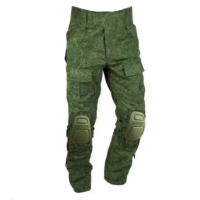 Tactical Suits Outdoor Paintball Outdoor Uniform Combat Camo Shirts Cargo Knee Pads Pants Men Clothing Wear-resisting