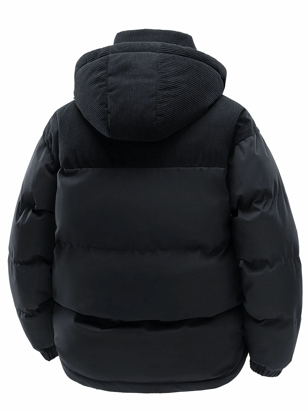 Men's Hooded Cotton Jacket, Thickeneded and Warm in Winter, Windproof and Cold-Resistant, Simple and Versatile for Work Clothing