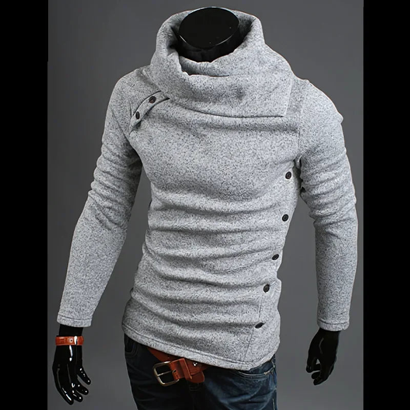 Fashionable British Style Men's Crew Neck Knitwear Sweater Large Size Overhead Casual Winter Warm Top Quality Material
