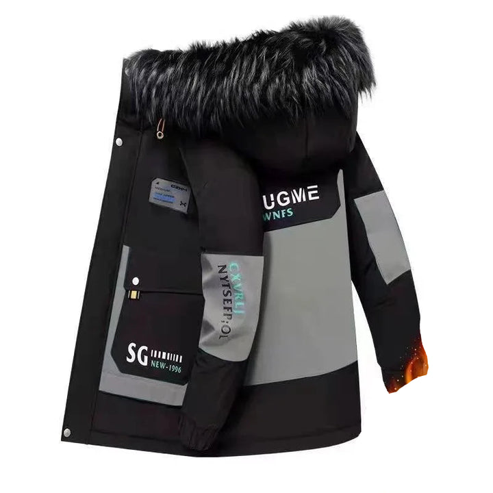 2026 Autumn/Winter Fashion Sports Plus Fleece Thick Warm Jacket Men's Casual Loose Comfortable Large Size High Quality Coat 4XL