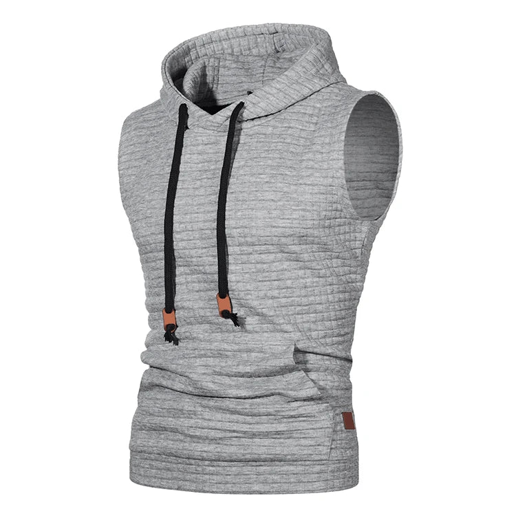 2026 New Fashion Zipper Cardigan Sweater Mens Sleeveless Hooded Vest Jacket Plus Size S-4XL Streetwear Vest Hoodies
