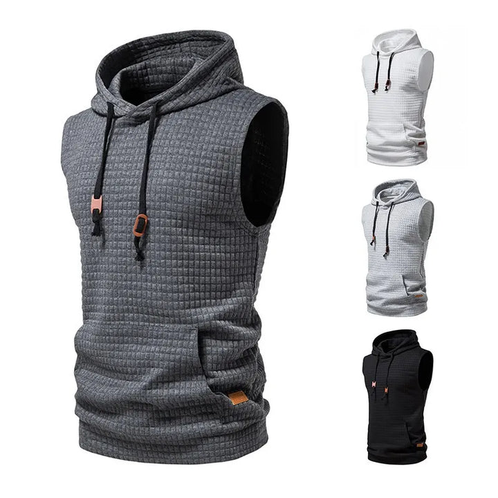 2026 New Fashion Zipper Cardigan Sweater Mens Sleeveless Hooded Vest Jacket Plus Size S-4XL Streetwear Vest Hoodies