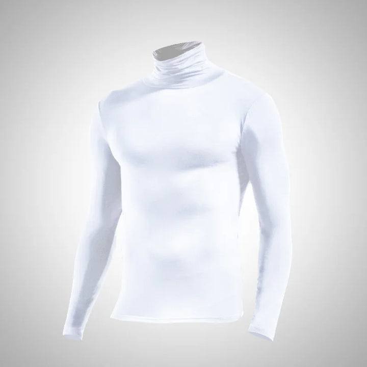 Men's thermal underwear in turtleneck lapel autumn thin Modal autumn and winter long-sleeved base shirt single slim-fit top