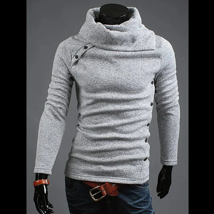 Fashionable British Style Men's Crew Neck Knitwear Sweater Large Size Overhead Casual Winter Warm Top Quality Material