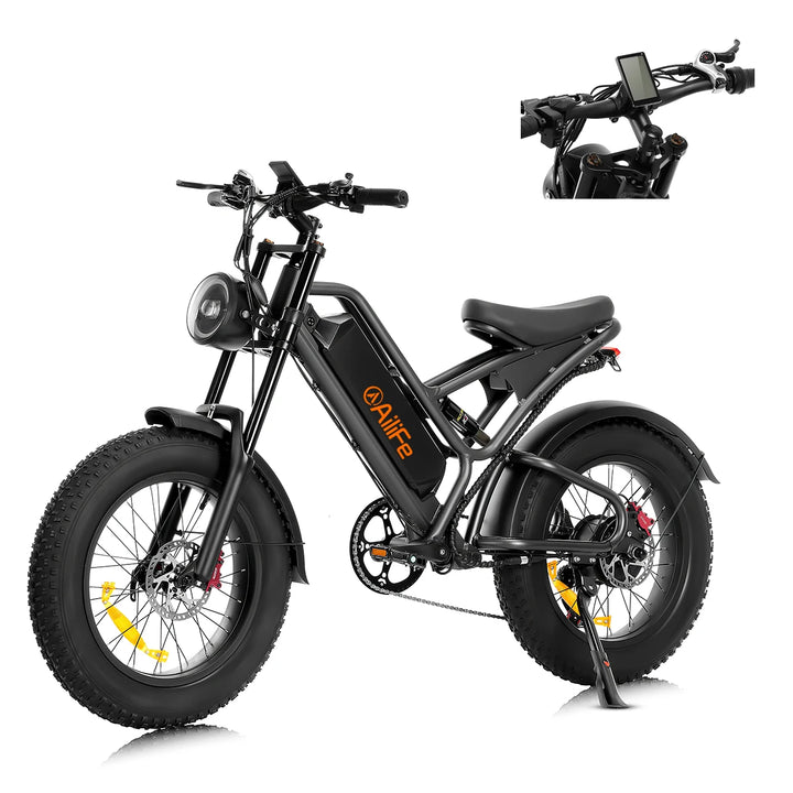 1000W Electric Mountain Bike for Adults – 49km/h High-Speed Brushless Motor, 48V 15.6Ah Removable Battery, Off-Road 20" Fat Tire E-Bike | Long Range All-Terrain Bicycle