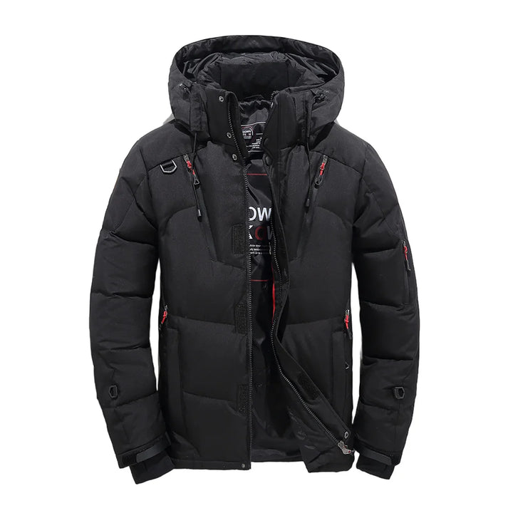 Men's Outdoor Lightweight Warm Detachable Collar Down Jacket Winter New Arrival Casual Fashion Multi-Pocket Workwear Down Coat