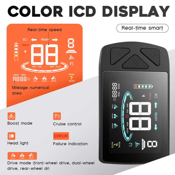 EMOKO EC27 – 500W Electric Mountain & Delivery Bike | 48V 45Ah Dual Removable Batteries | 27.5" Tires | Hydraulic Brakes | Long-Range Adult E-Bike