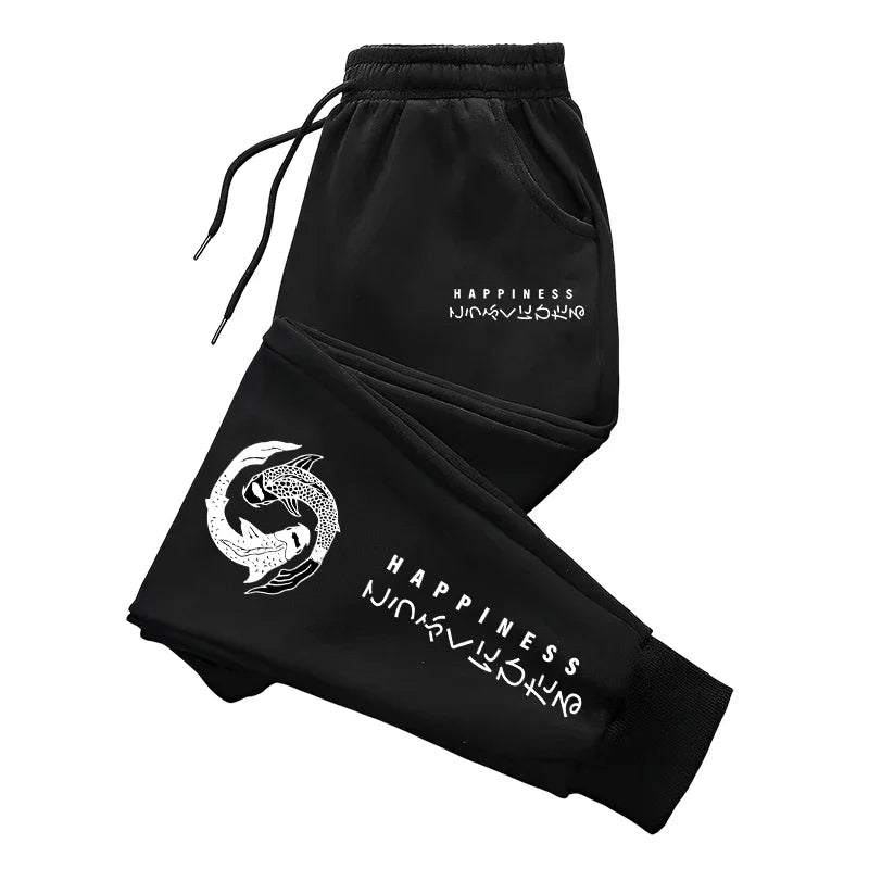 Japanese Fashion Men's Tracksuit Hoodies Sweatpants 2 Piece Set Fall&winter Daily Casual Sporty Jogging Suit Urban Trend Outfits