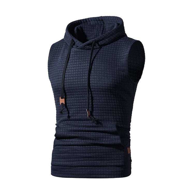 2026 New Fashion Zipper Cardigan Sweater Mens Sleeveless Hooded Vest Jacket Plus Size S-4XL Streetwear Vest Hoodies