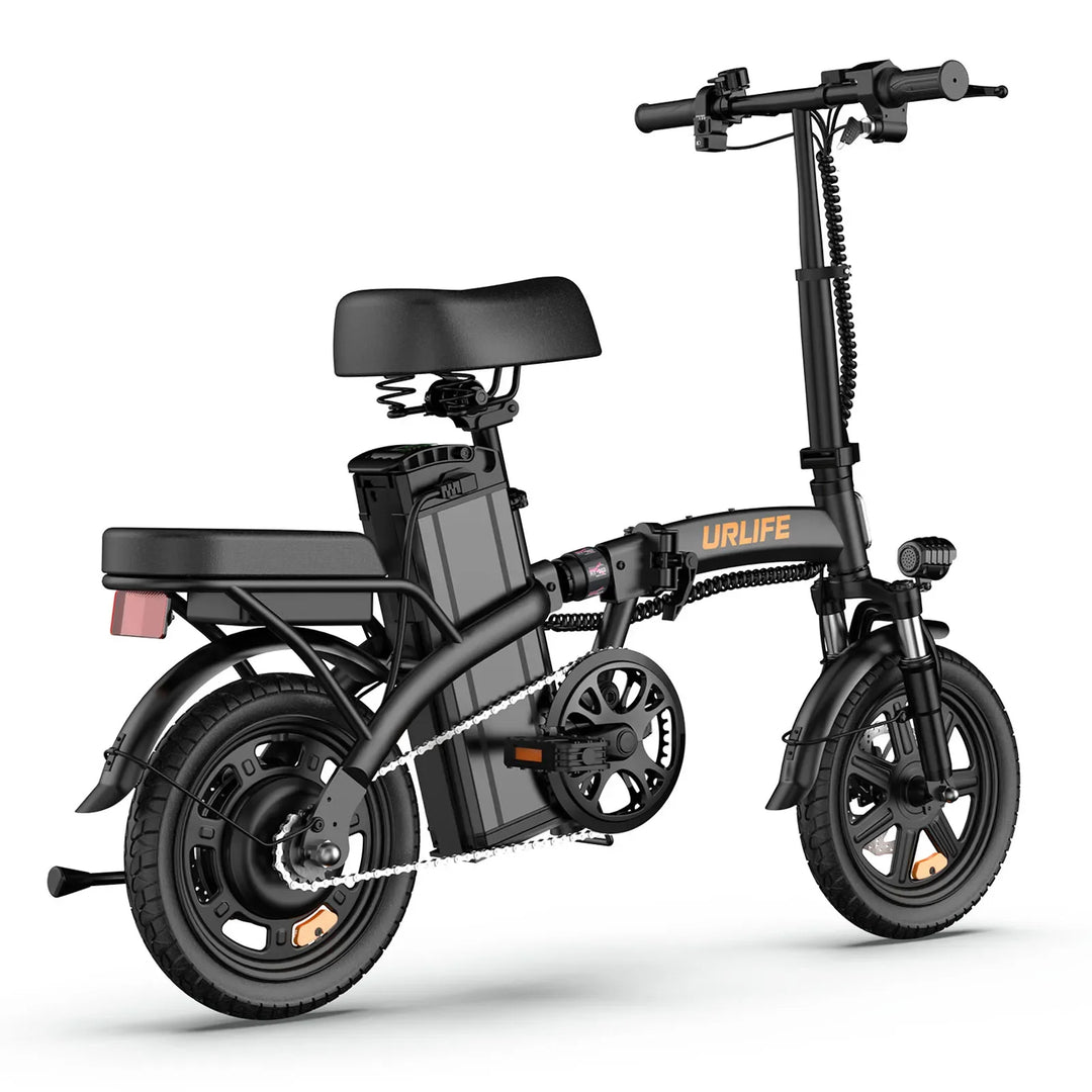 URLIFE F1L Foldable Electric Bike – 250W Brushless Motor, 48V 7.5Ah Battery, 25km/h Max Speed, 60KM Range | Lightweight 14-Inch City Commuter E-Bike