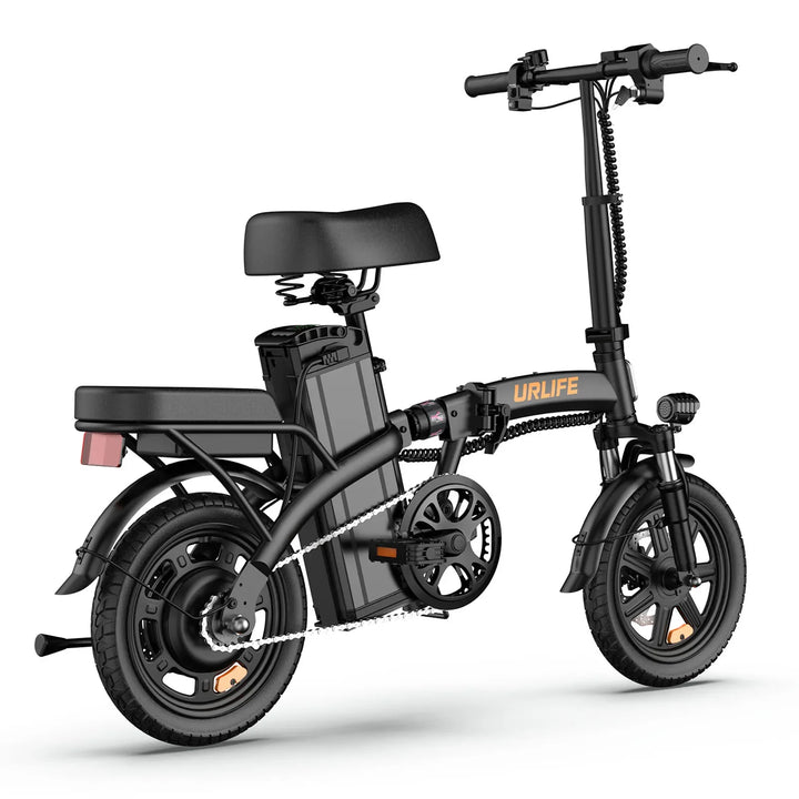 URLIFE F1L Foldable Electric Bike – 250W Brushless Motor, 48V 7.5Ah Battery, 25km/h Max Speed, 60KM Range | Lightweight 14-Inch City Commuter E-Bike