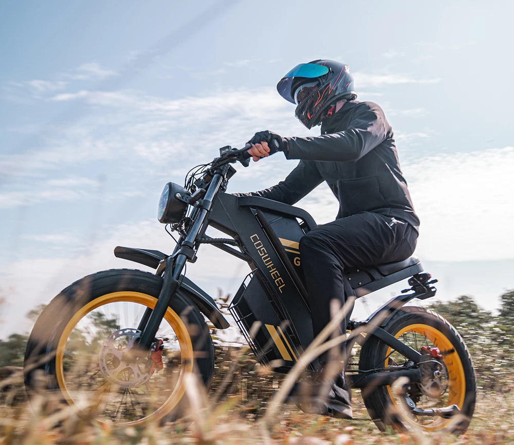 COSWHEEL GT20 PRO Electric Bike – 3000W Dual Motor, 48V 40Ah Ultra-Long Range Battery, 20" Fat Tire Off-Road Mountain E-Bike | 65km/h High-Speed All-Terrain Electric Bicycle