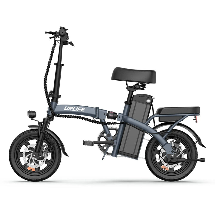 URLIFE F1L Foldable Electric Bike – 250W Brushless Motor, 48V 7.5Ah Battery, 25km/h Max Speed, 60KM Range | Lightweight 14-Inch City Commuter E-Bike