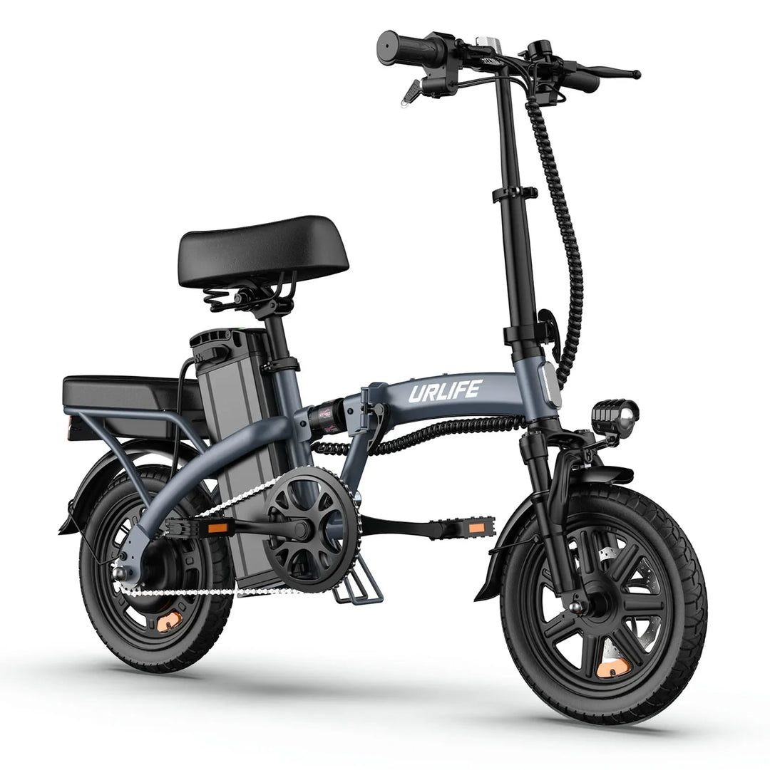 URLIFE F1L Foldable Electric Bike – 250W Brushless Motor, 48V 7.5Ah Battery, 25km/h Max Speed, 60KM Range | Lightweight 14-Inch City Commuter E-Bike
