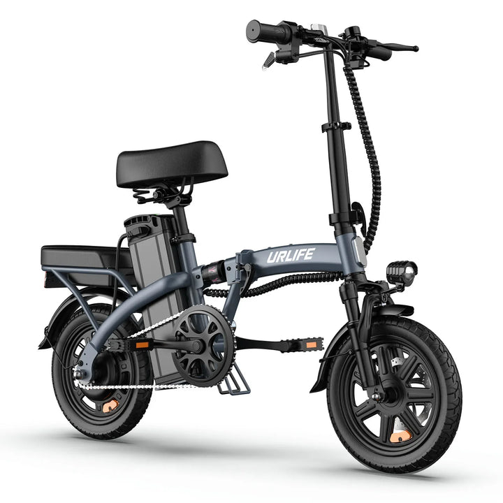 URLIFE F1L Foldable Electric Bike – 250W Brushless Motor, 48V 7.5Ah Battery, 25km/h Max Speed, 60KM Range | Lightweight 14-Inch City Commuter E-Bike