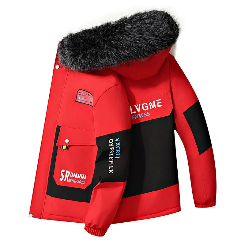 2026 Autumn/Winter Fashion Sports Plus Fleece Thick Warm Jacket Men's Casual Loose Comfortable Large Size High Quality Coat 4XL