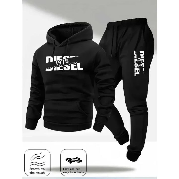 2025 popular autumn and winter new hooded sportswear sportswear fashion hooded sportswear casual sportswear and pants two in one