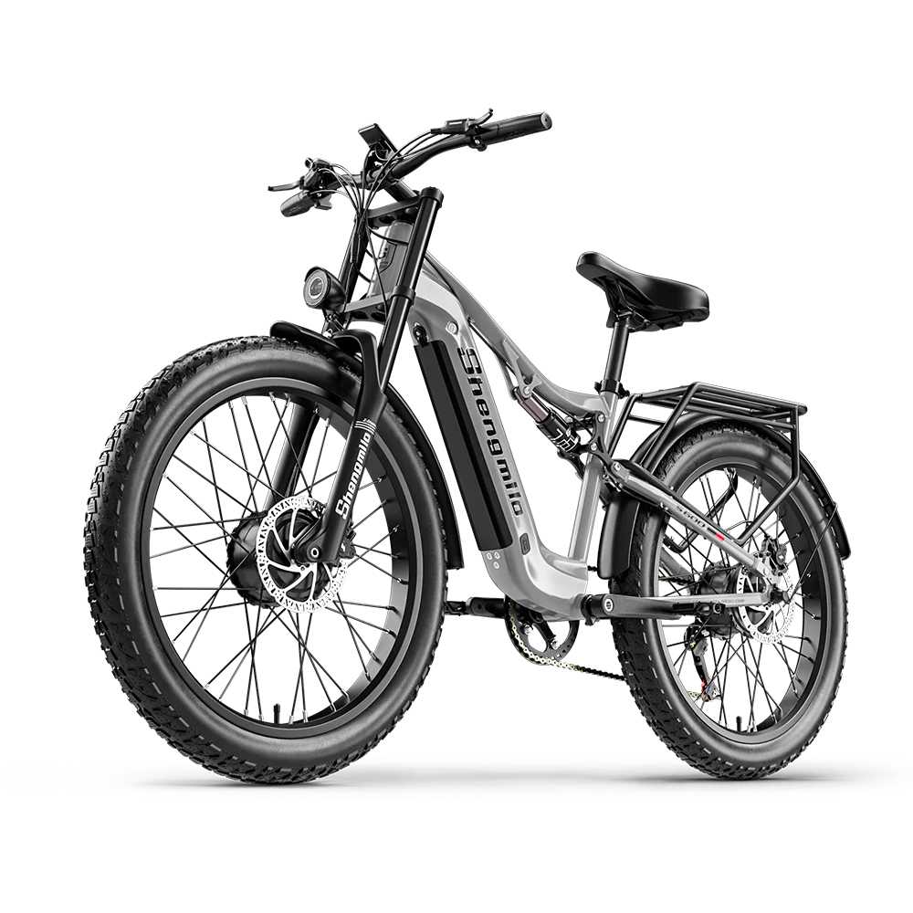 Shengmilo S600 2000W Dual Motor Electric Bike – 48V 17.5Ah Battery, 26" Fat Tire, All-Terrain Mountain E-Bike for Adults