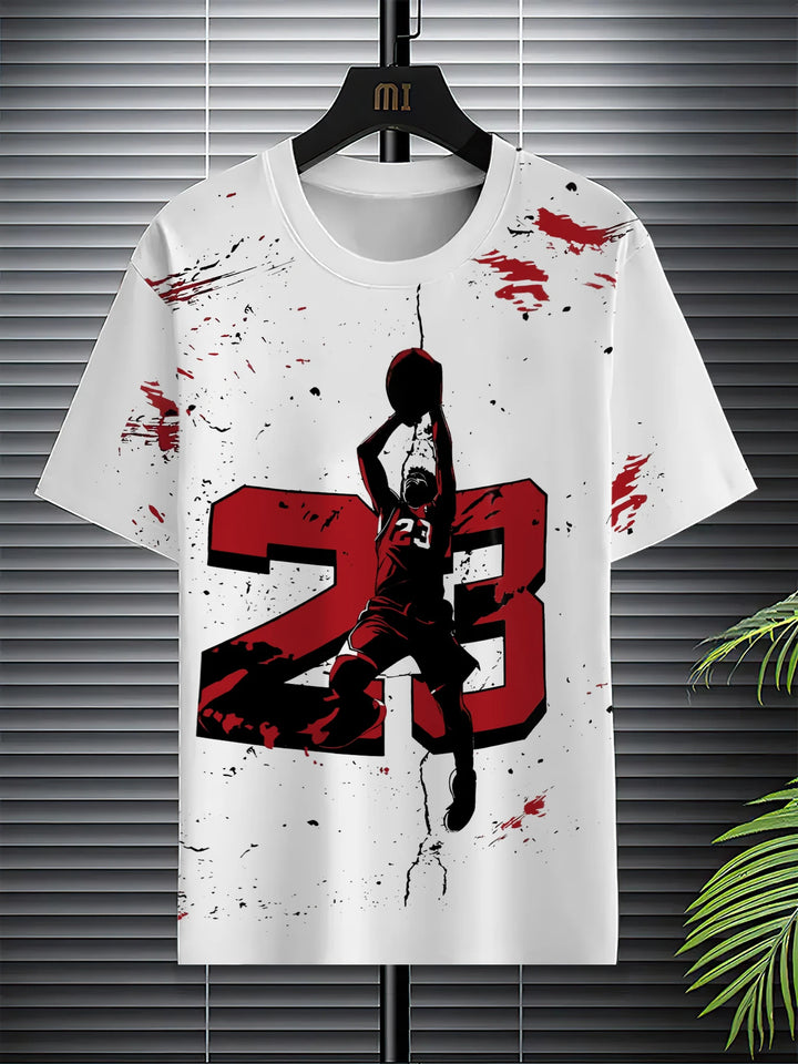 Summer 2025 New men's suit 3D printed casual sportswear polyester men's wear