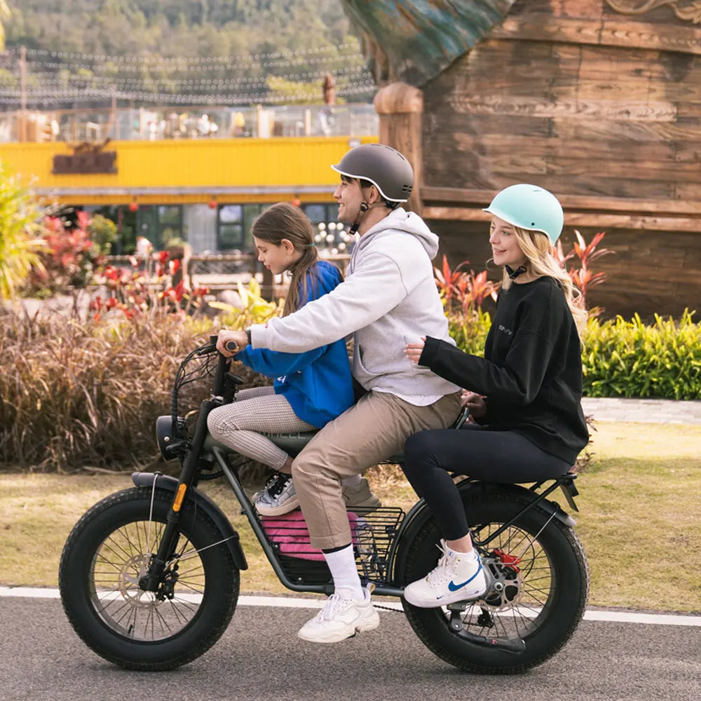 Coswheel CT20 Electric Bike – 1500W Motor | 48V 25Ah Lithium Battery | 20" Fat Tires | Dual-Seat Motorcycle-Style E-Bike | 60+ KM Range | Premium Mountain & Urban Electric Bicycle