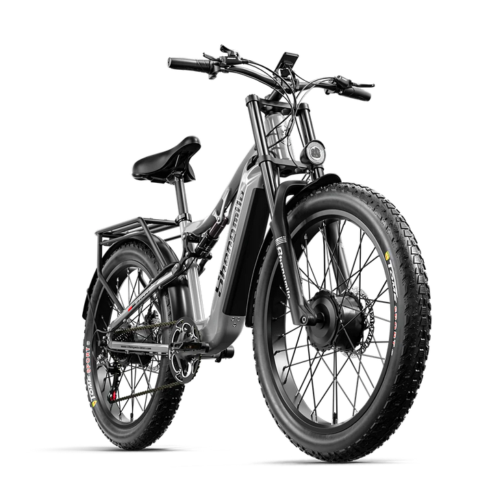 Shengmilo S600 2000W Dual Motor Electric Bike – 48V 17.5Ah Battery, 26" Fat Tire, All-Terrain Mountain E-Bike for Adults