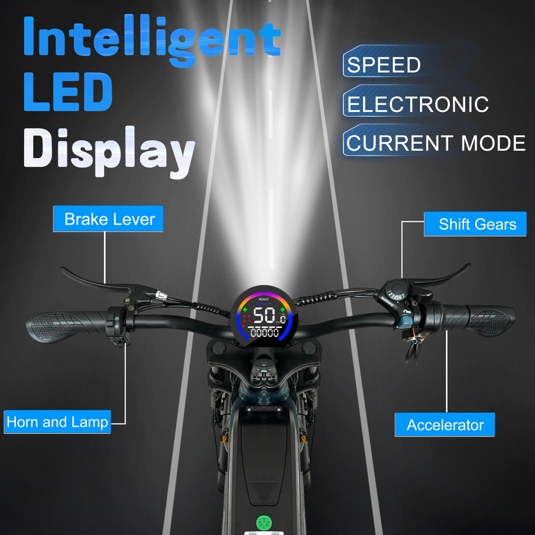 DEEPOWER S7Pro Off-Road Electric Bike – 1500W Brushless Motor • 48V LG Lithium Battery (20Ah/35Ah/60Ah) • 50 km/h Top Speed • 20” Fat Tires • Adult All-Terrain Mountain E-Bike