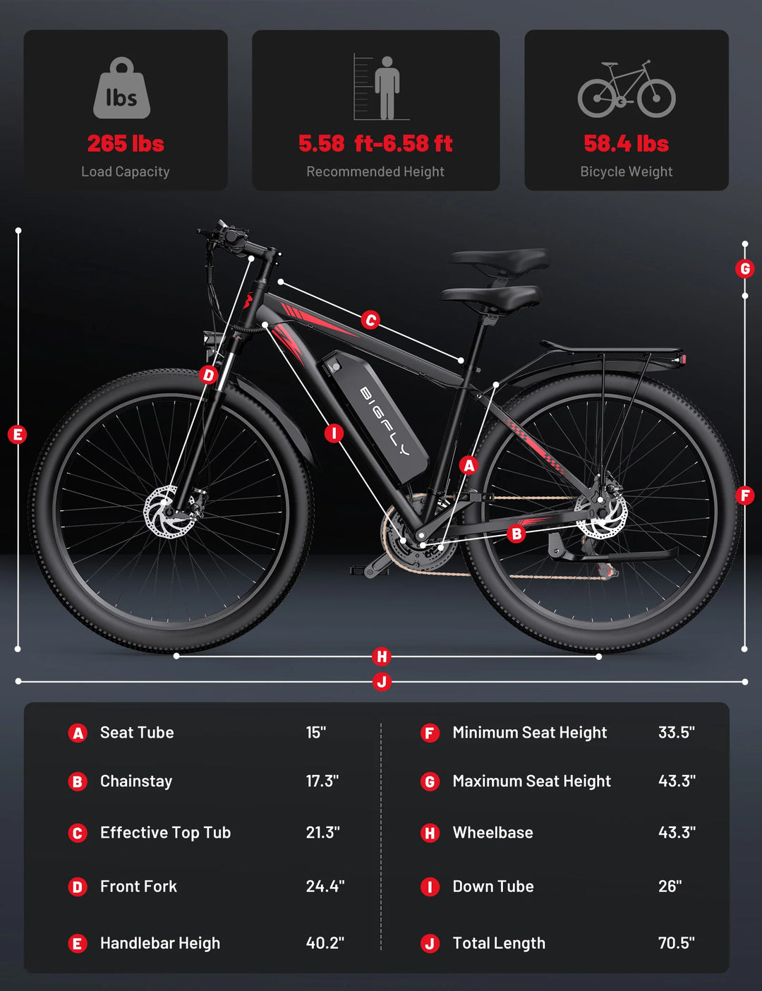 BIGFLY C29 ULTRA – 48V 15Ah Electric Mountain Bike | 750W Peak Power | 100KM Max Range | 29×2" Tires | Hydraulic Brakes | 21-Speed Shimano | 68Nm High-Torque Motor
