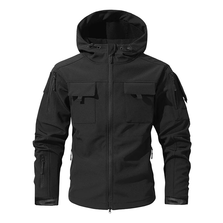 Men Lurker Shark Skin Soft Shell Tactical Jacket Waterproof Fleece Hooded Coat Hunt Clothes Autumn Outdoor Camouflage Jacket Men