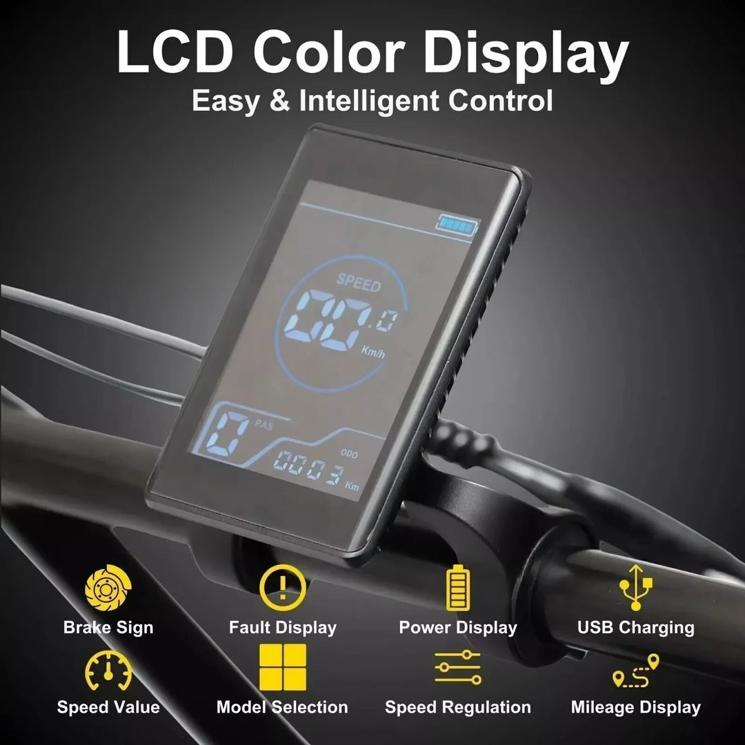 EMOKO C93 Retro Electric Bike – 1000W Brushless Motor • 48V 20Ah Lithium Battery • 20×4” Fat Tire City & Off-Road E-Bike • Long-Range Adult Mountain Bicycle