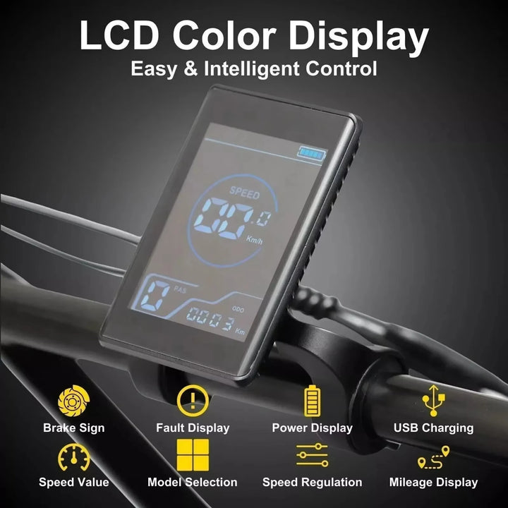 EMOKO C93 Retro Electric Bike – 1000W Brushless Motor • 48V 20Ah Lithium Battery • 20×4” Fat Tire City & Off-Road E-Bike • Long-Range Adult Mountain Bicycle