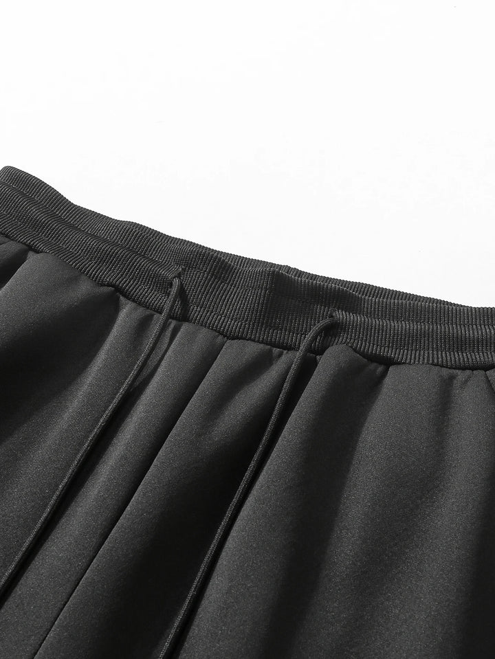 Pants for men in autumn and winter, thickened with fleece for outerwear, casual pants, warm lamb wool sports sweatpants