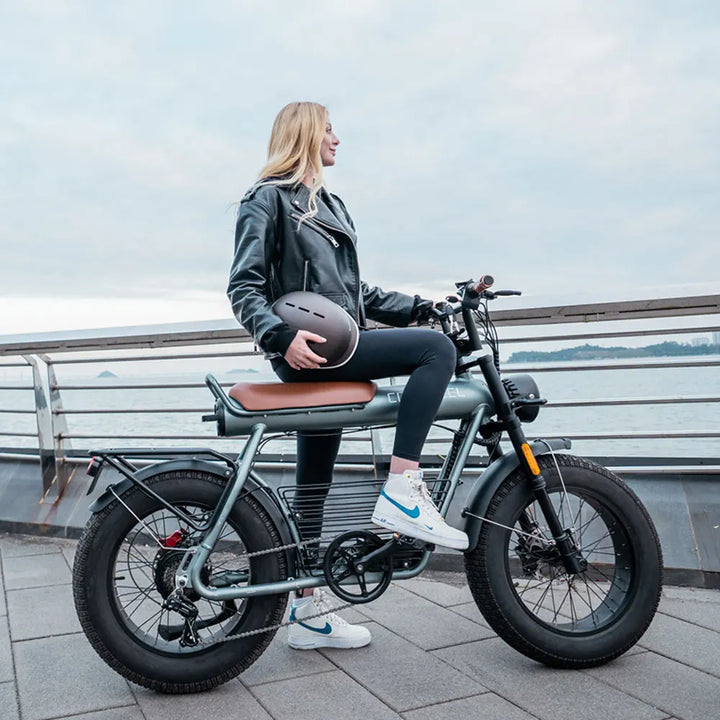 Coswheel CT20 Electric Bike – 1500W Motor | 48V 25Ah Lithium Battery | 20" Fat Tires | Dual-Seat Motorcycle-Style E-Bike | 60+ KM Range | Premium Mountain & Urban Electric Bicycle