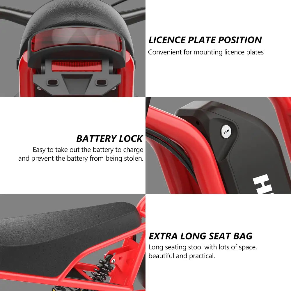 Hidoes B6 Electric Bike – 1200W Brushless Motor • 48V 15.6Ah Lithium Battery • 20×4” Fat Tire Snow & Off-Road E-Bike • Powerful Adult Electric Motorcycle Bicycle