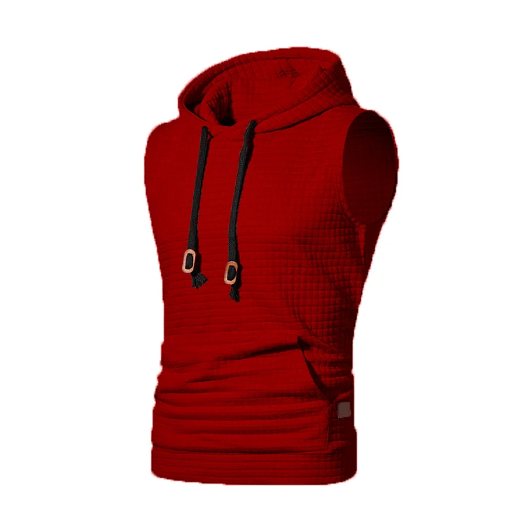 2026 New Fashion Zipper Cardigan Sweater Mens Sleeveless Hooded Vest Jacket Plus Size S-4XL Streetwear Vest Hoodies