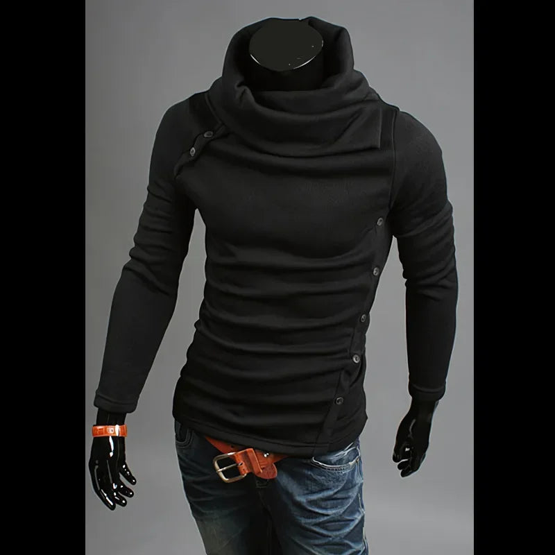 Fashionable British Style Men's Crew Neck Knitwear Sweater Large Size Overhead Casual Winter Warm Top Quality Material