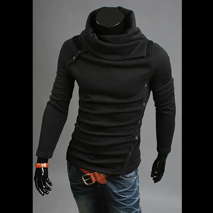 Fashionable British Style Men's Crew Neck Knitwear Sweater Large Size Overhead Casual Winter Warm Top Quality Material