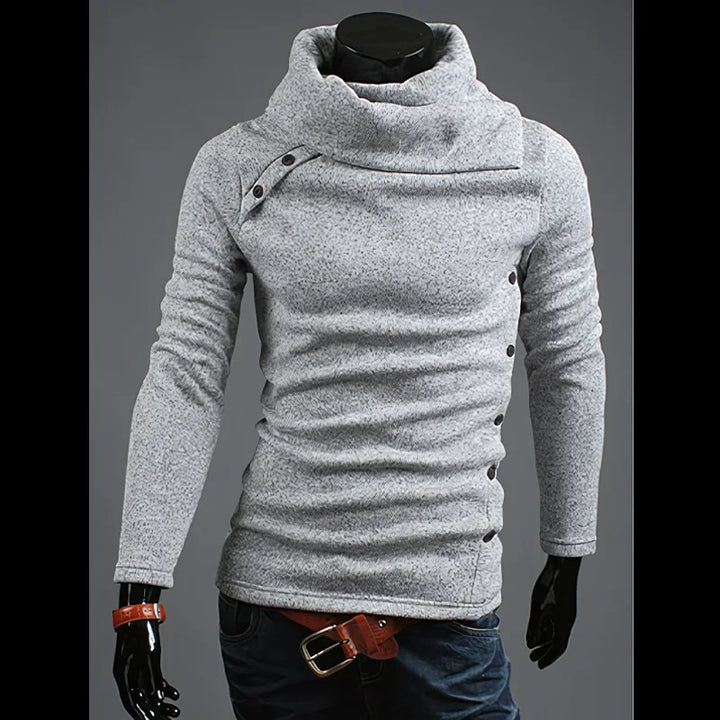 Fashionable British Style Men's Crew Neck Knitwear Sweater Large Size Overhead Casual Winter Warm Top Quality Material