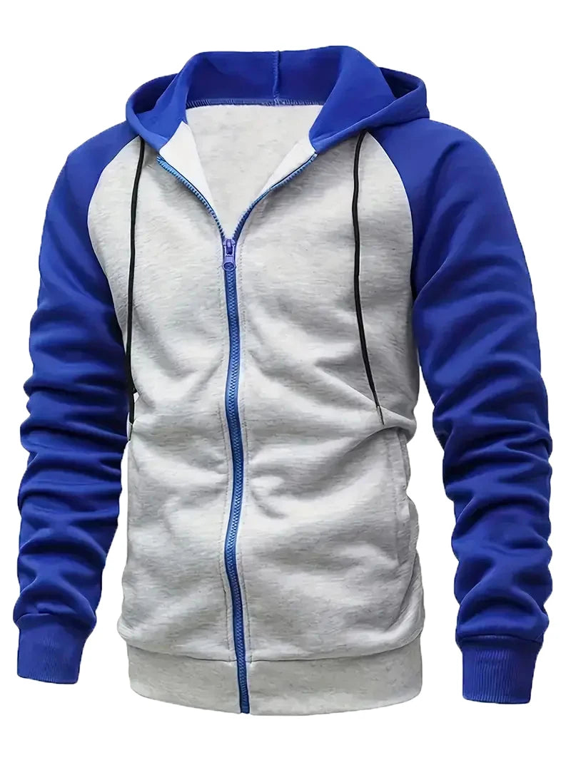 Autumn Winter New Zipper Fleece Hooded Coat Casual Men Women Plus Size Loose Pullover Fashion Raglan Sleeves Sweatshirt Top