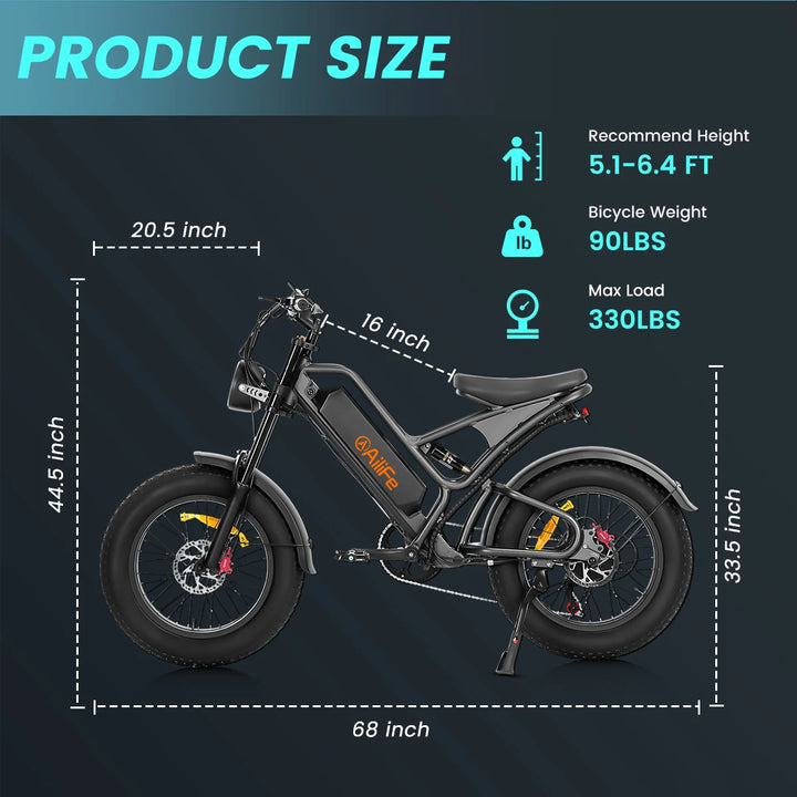 Electric Bike for Adults 1000W Brushless Motor 49km/h Off Road Electric Bicycle 48V 15.6AH Removable Battery Mountain Ebike