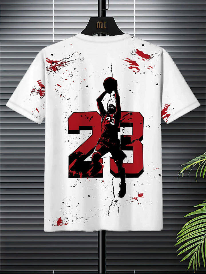 Summer 2025 New men's suit 3D printed casual sportswear polyester men's wear