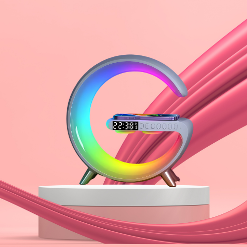 GlowClock™ 6-in-1 Smart LED Clock – Wireless Charger | Bluetooth Speaker | Alarm | Sleep Light